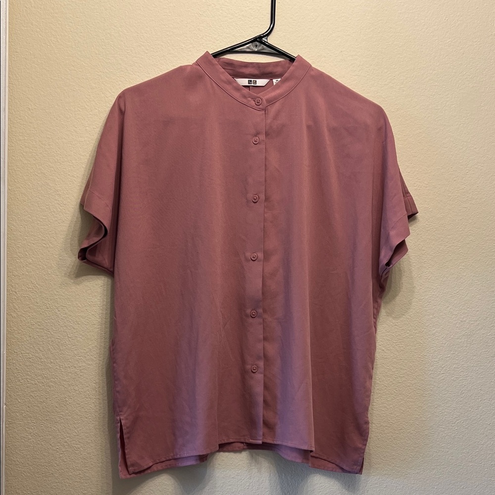 Uniqlo Pink Button Down Women’s